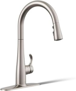 KOHLER Simplice Response Touchless Pull Down Kitchen Faucet in Stainless Steel