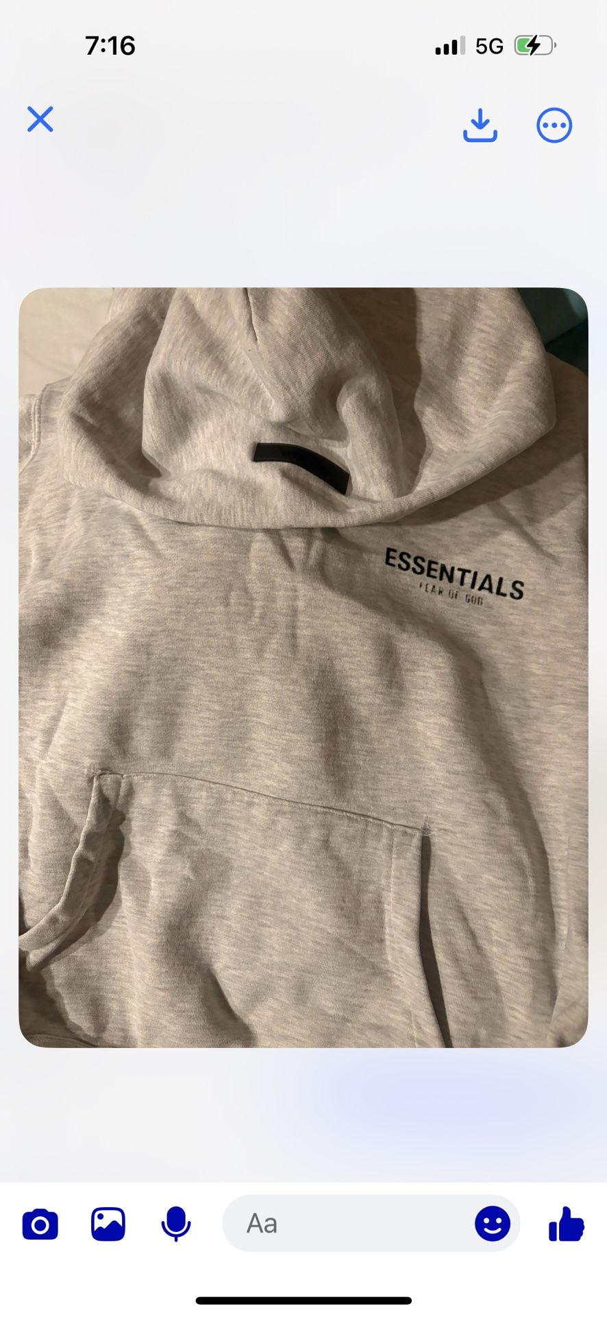 Oat Meal Essentials Hoodie