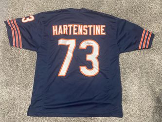 Mike Hartenstine Chicago Bears Signed Custom Bears Jersey JSA Witness COA