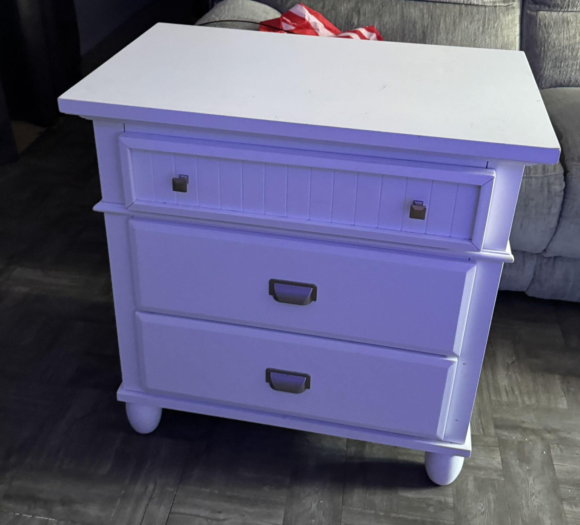 White Short Dresser