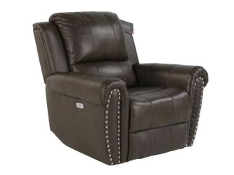 Power Recliner Chair- Top Grain Leather