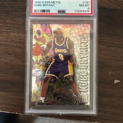 1996 Fleet Metal Kobe Bryant PSA8 