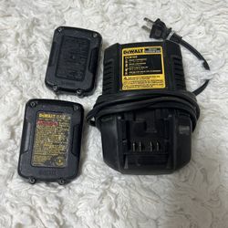 DeWalt Battery Charger and Batteries Set