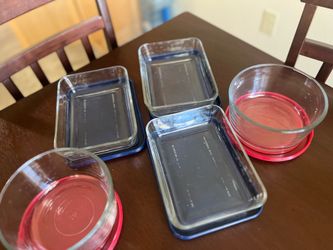 Anchor Hocking glass food storage containers 5 piece set