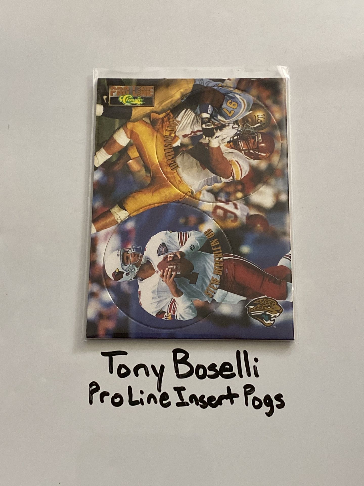 Tony Boselli Jacksonville Jaguars Hall of Fame Tackle Pro Line Short Print Insert Rookie Pog Card. 