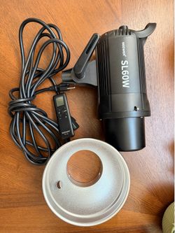 Neewer SL-60W LED Video Light White 5600K Version, 60W CRI 95+, TLCI 90+ with Remote Control and Reflector, Continuous Lighting Bowens Mount for Video