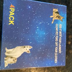 New - 4 Pack Pet Hair Remover For Laundry - 2 Available