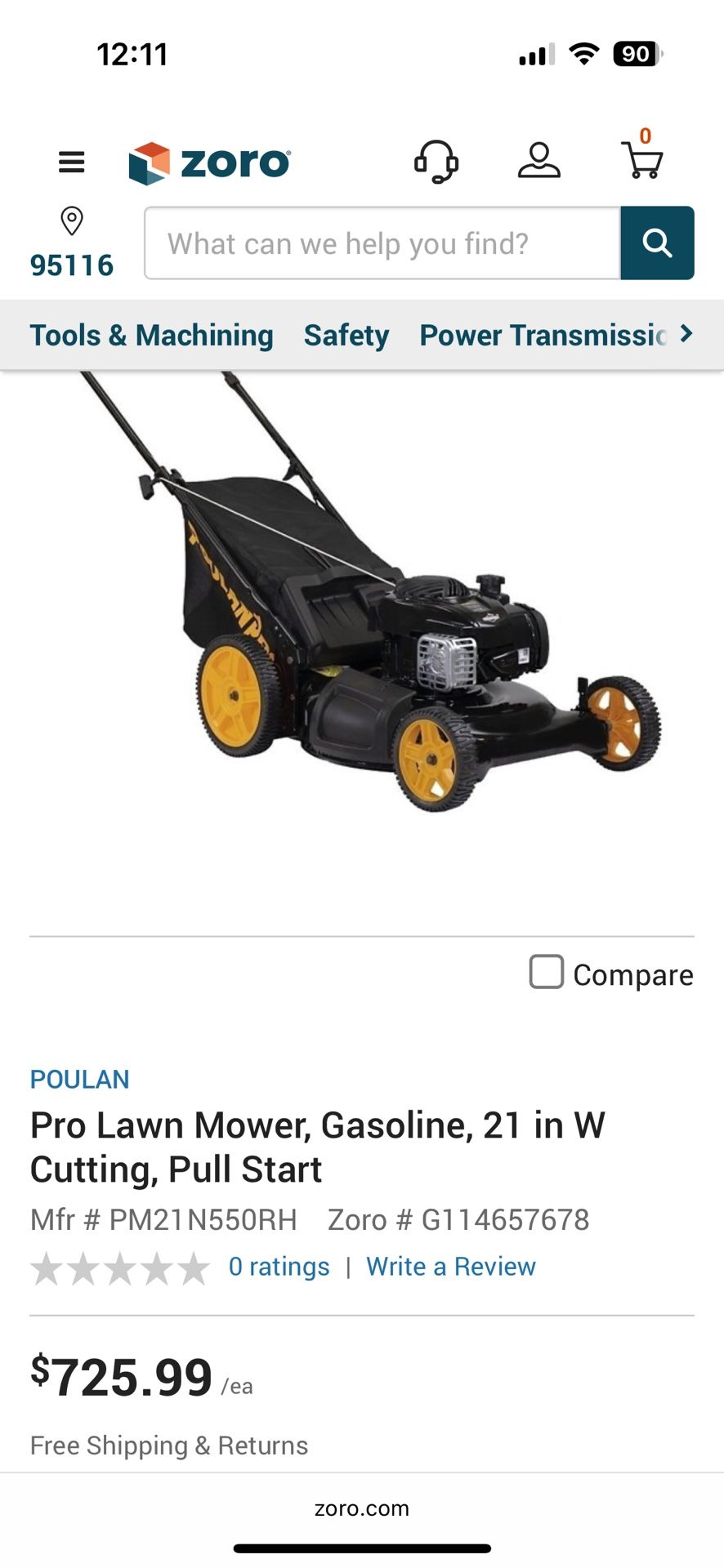 Poulon Pro lawn mower - Honda Engine