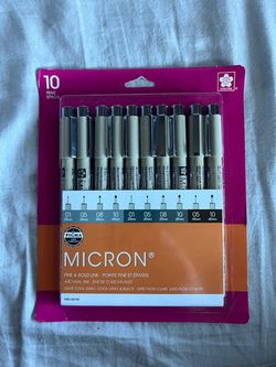 Sakura Pigma Micron 10-Piece Pen Set (New/Sealed)