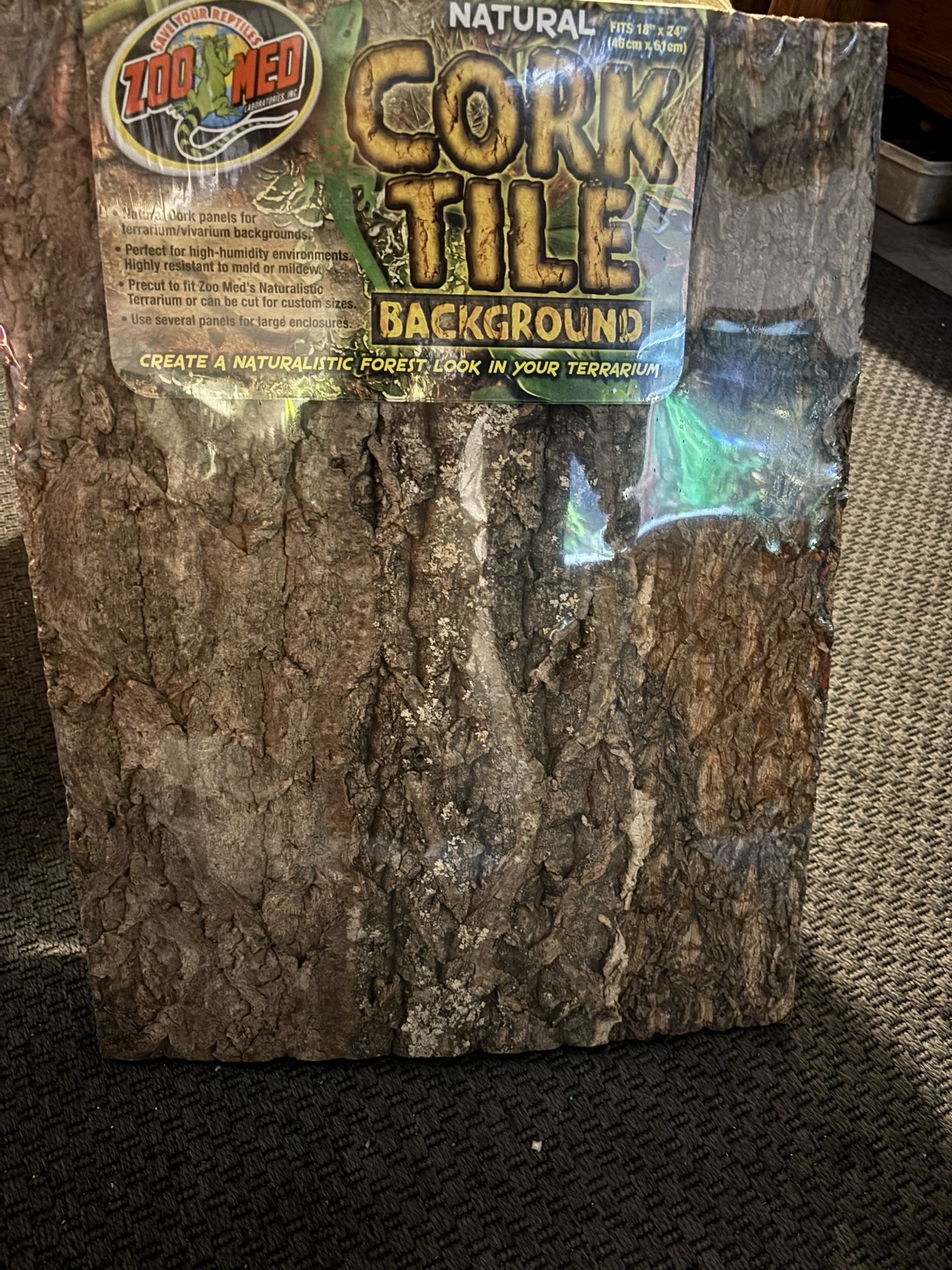 Zoo Med 18 X 24 cork tile  Background