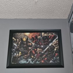 Deadpool and Wolverine painting