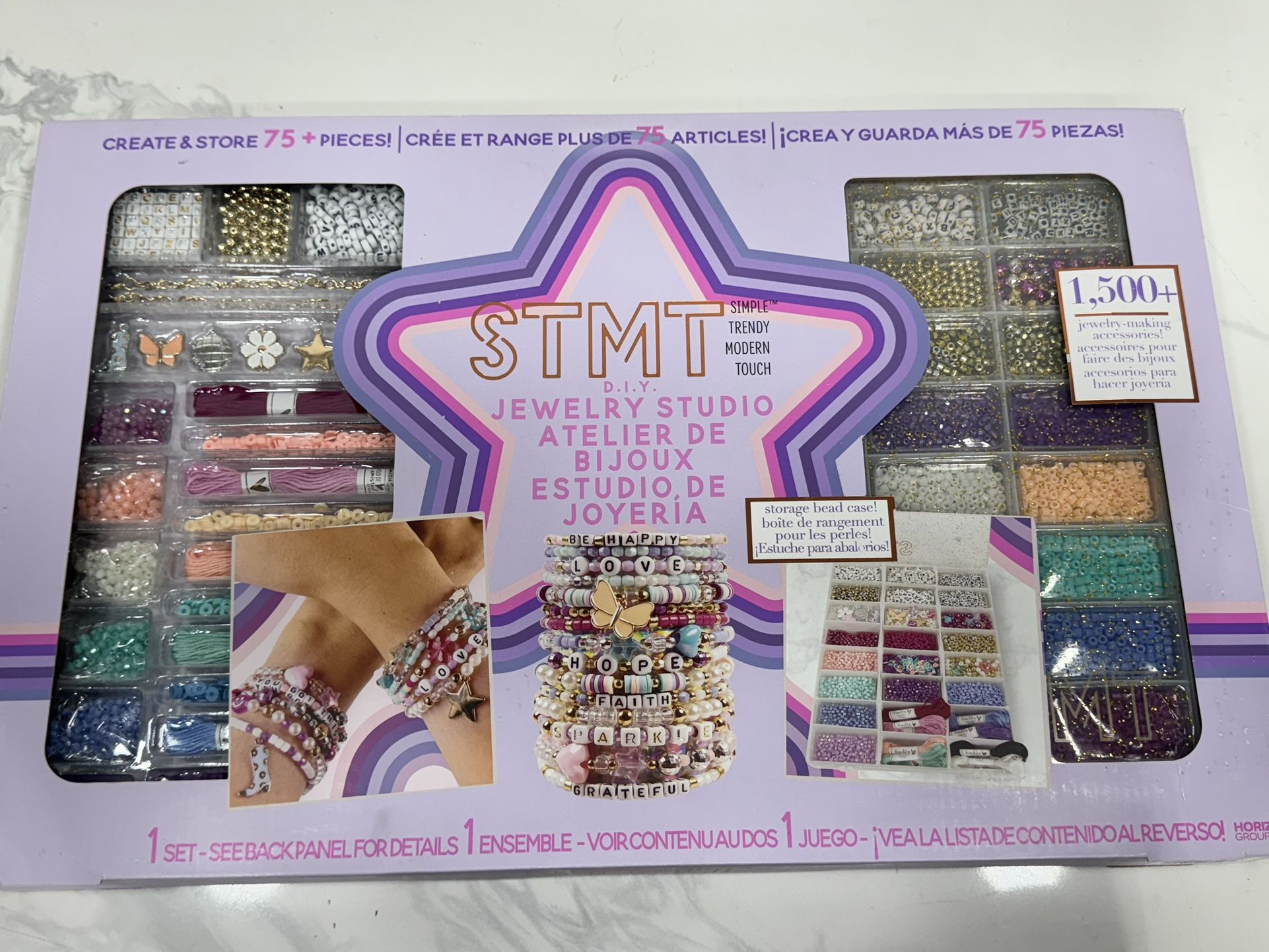 STMT DIY Jewelry Making Kit, Create&Store 75+ Pieces New