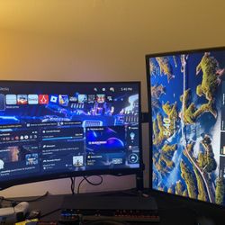 Samsung Dual Gaming Monitors – 240Hz + 144Hz – Moving Sale