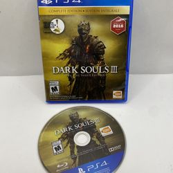 Dark Souls III: The Fire Fades Edition (Sony PlayStation 4, 2017) Tested Genuine