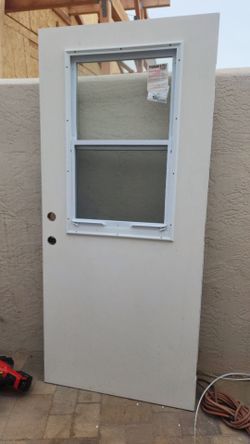 36" x 80 exterior fiberglass entry door