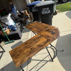 L Shaped Wooden Desk