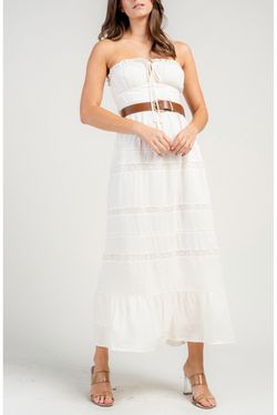 Woman Strapless Dress