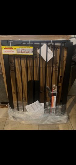 Safety Gate Black Metal