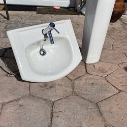 Lava Manos De Baño  Pedestral  60 