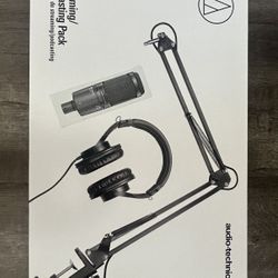 Audio Technica mic and headphones bundle 