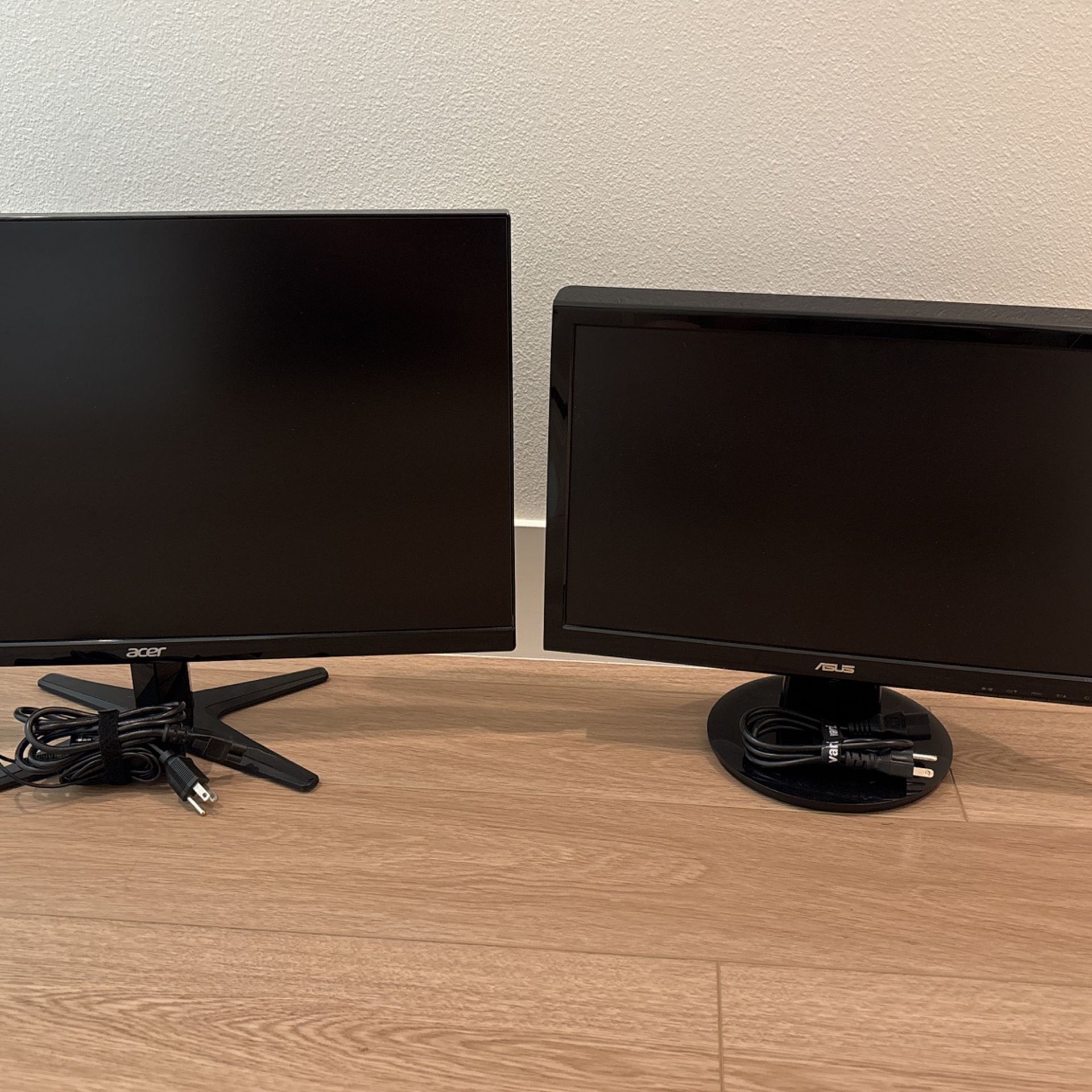 ASUS & ACER Computer Monitors (2x)