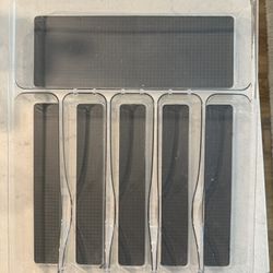 Clear 5-Slot Silverware Drawer Organizer Tray – Acrylic