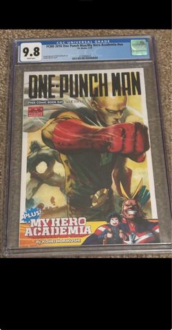 One Punch Man CGC 9.8 FCBD (1st Appearance in Comics) 2016 comic book