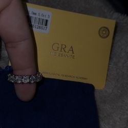 Moissanite Ring Sz 7 