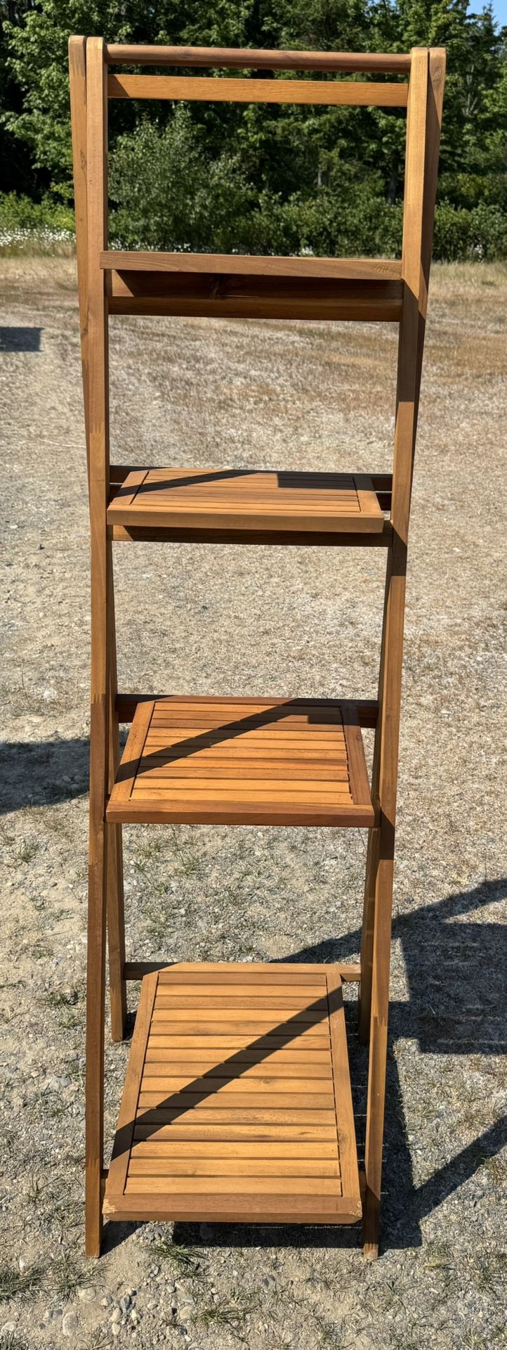 Teak Tiered Shelving