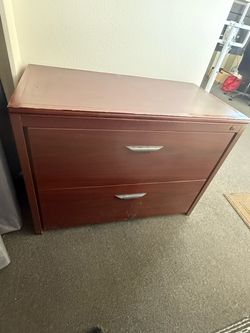 2-Drawer Lateral Wood File Cabinet