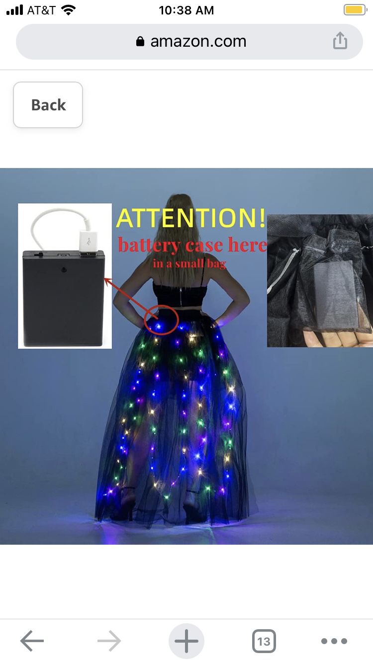 Light Up Tulle Rave Skirt