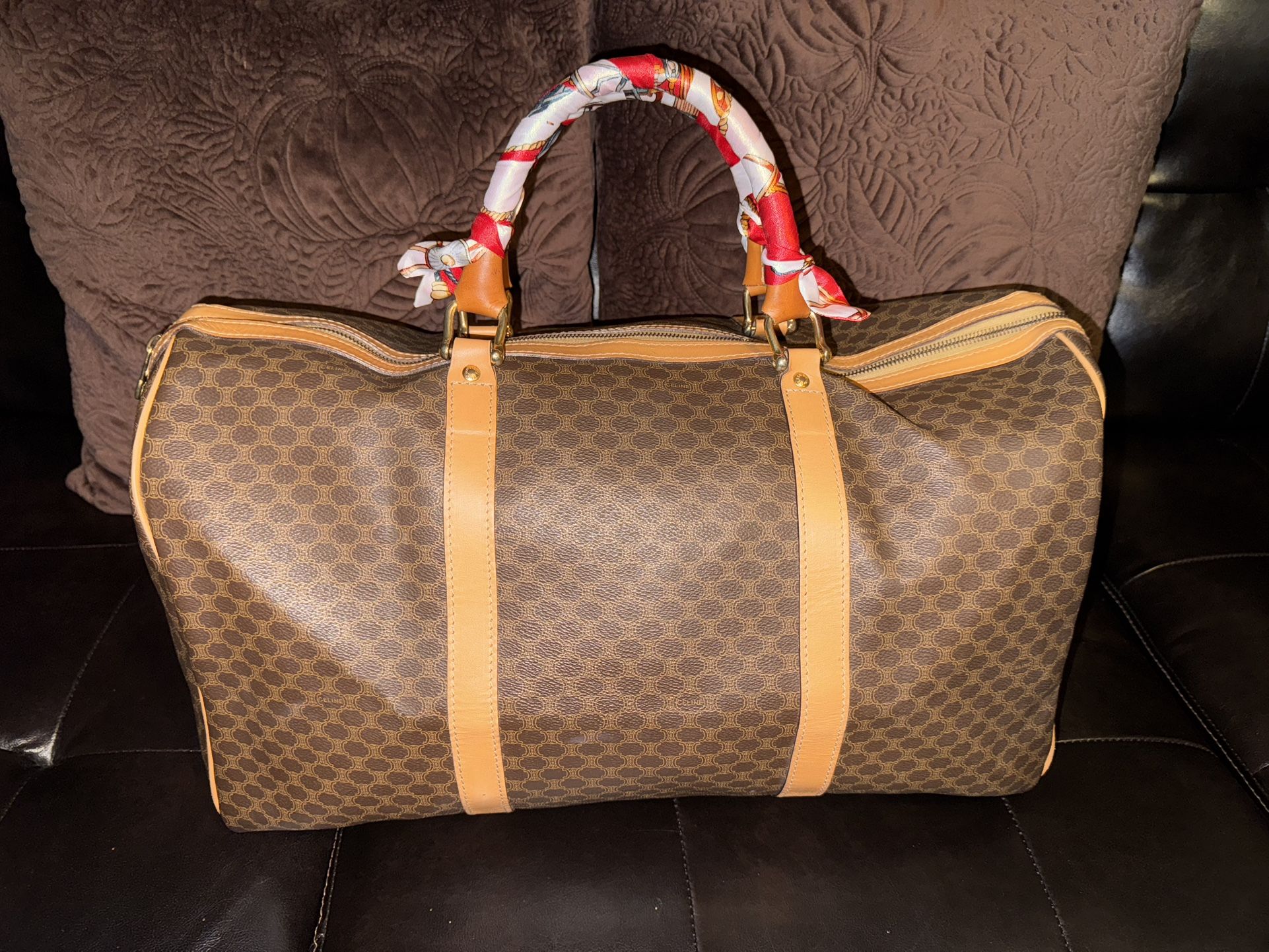 Celine Triomphe vintage leather 48h bag SL