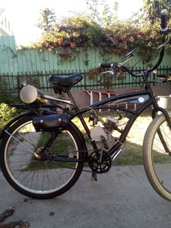 Motorized Cruiser Bicycle with Gas Engine