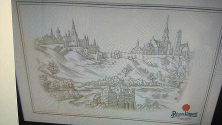 Pilsner Urquell Czech Beer poster print 1998