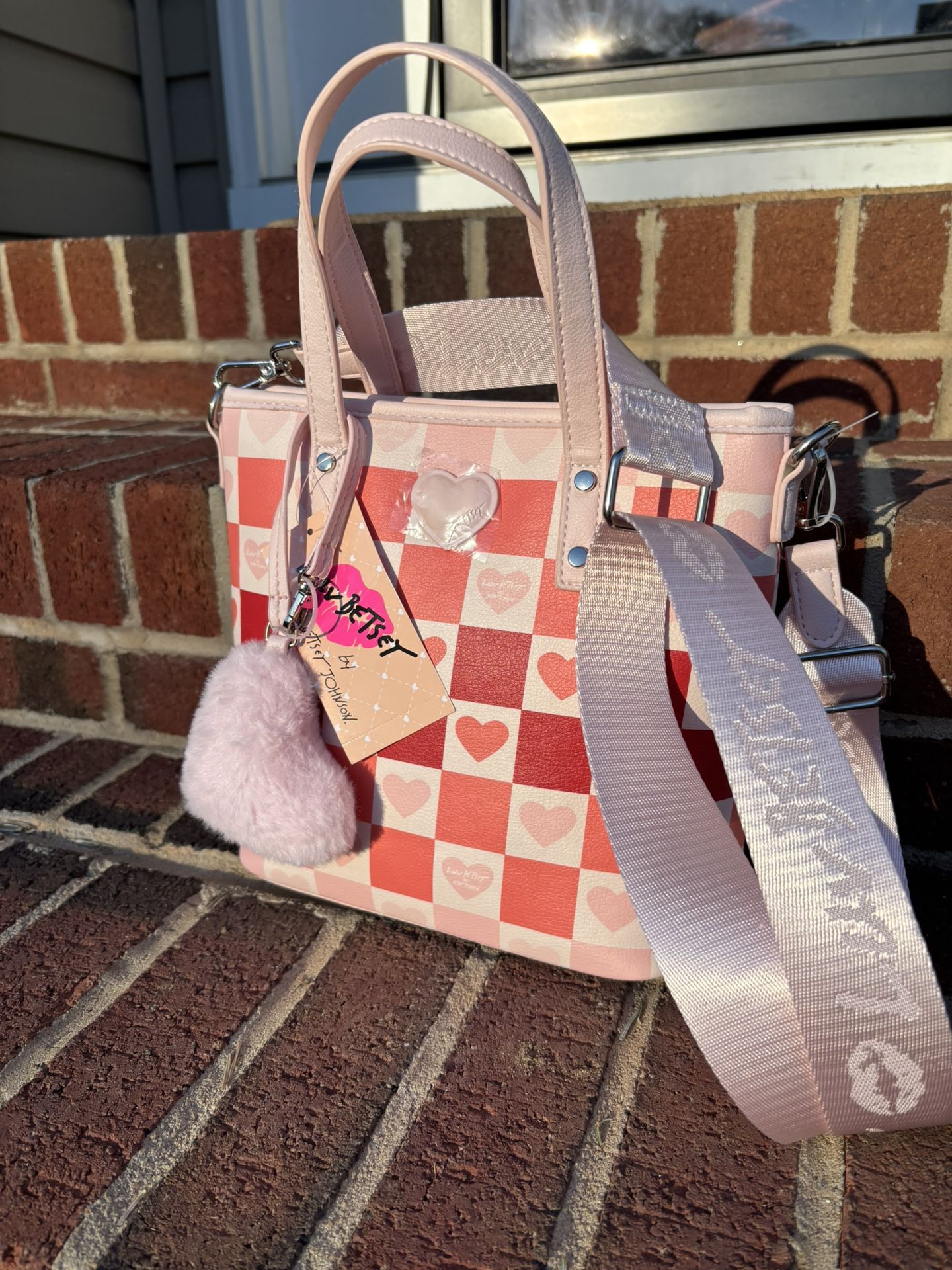 Pink Hearts Betsy Johnson Bag