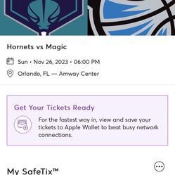 Hornets vs Magic Tickets 