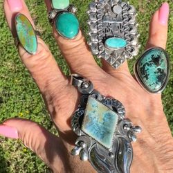Sterling Turquoise Rings Available 