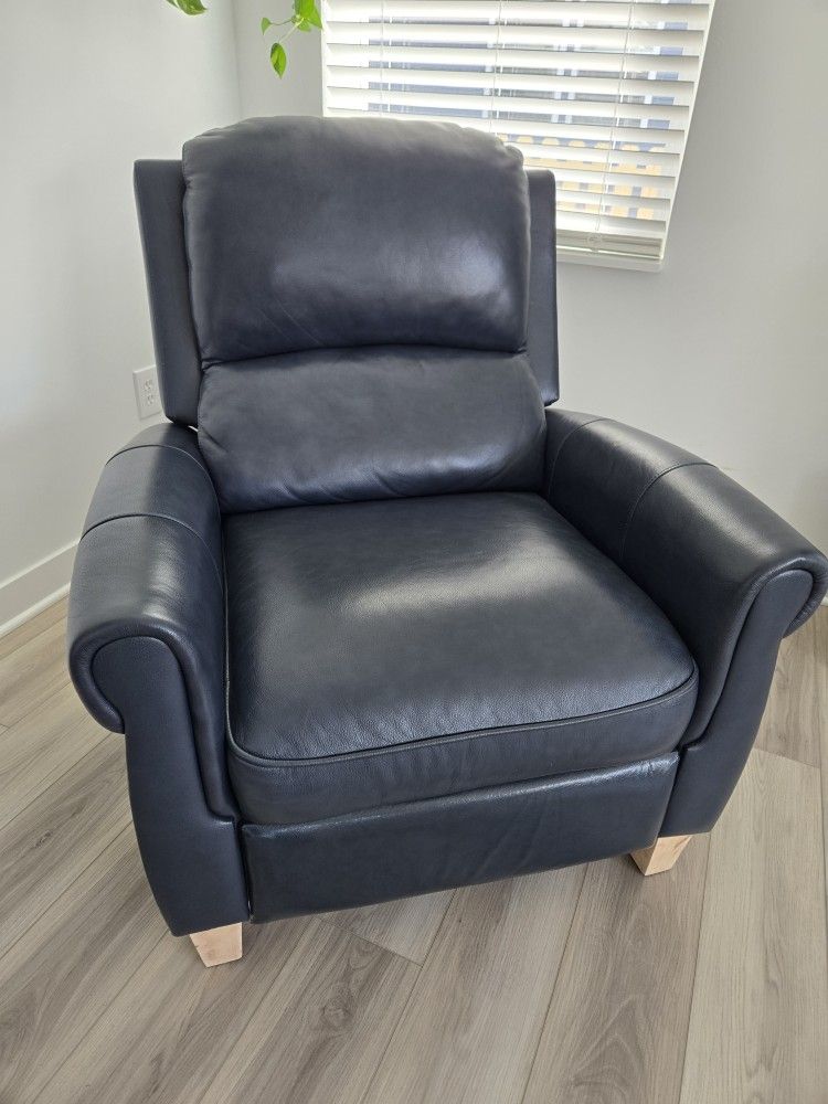 Olivia leather pushback recliner sale