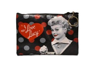 Lucy Makeup Bag - Black & Red