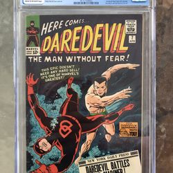Daredevil #7 (1965) CGC 7.5 — 1st Classic Red Costume; Submariner Fight Cover