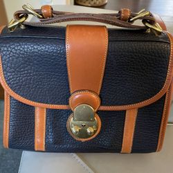 Dooney & Bourke Lockhart Navy Leather Crossbody Bag