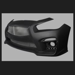 2017 Infiniti Q50  Blitz Fiberglass Front Bumper Unpainted 