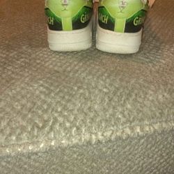 Nike Custom Grinch Edition Air Force 1s 