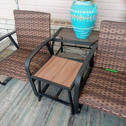 Two Chairs And A End Table