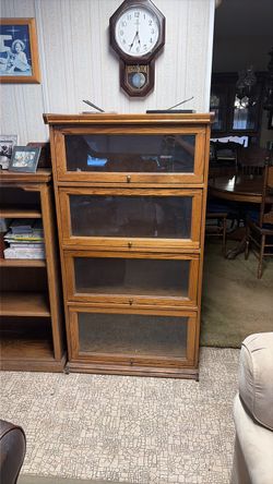 Wooden curio cabinet
