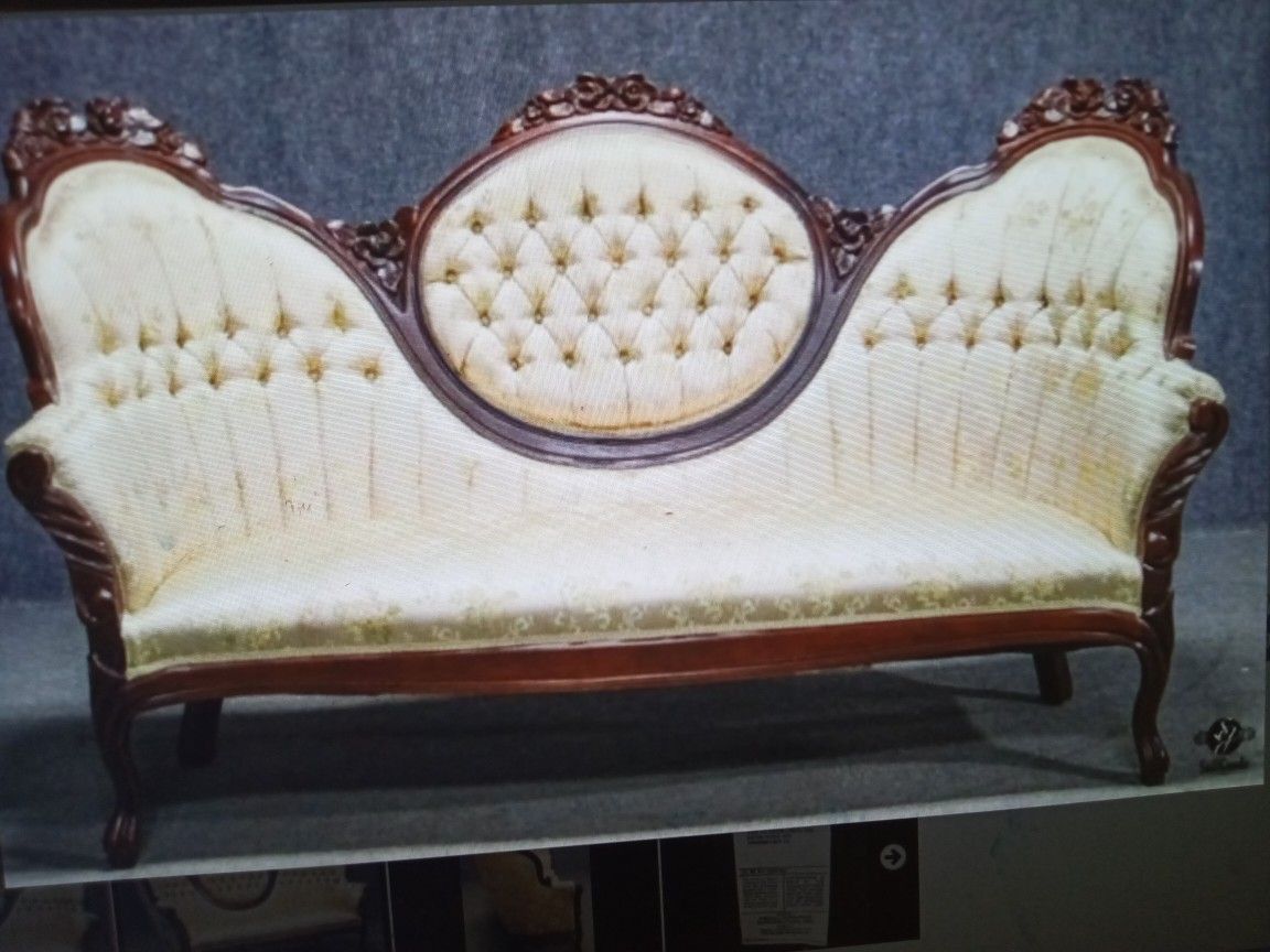 Kimball Victorian Sofa and Upholstered Chair