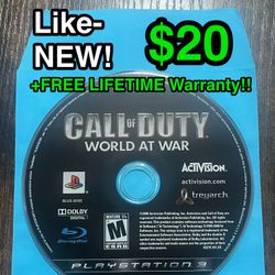 🔥 Like-NEW Call of Duty World at War – PlayStation 3 ($20) PS3🔥