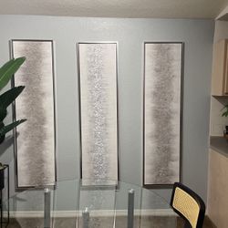 3 decorative paintings