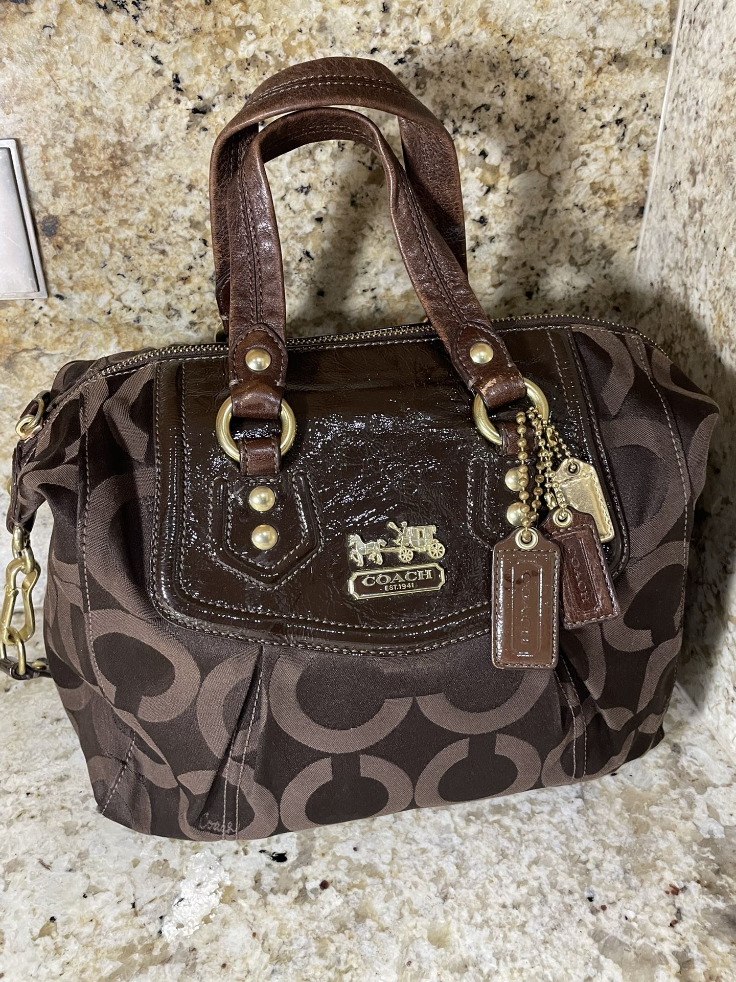Coach Madison Audrey  Satchel Bag-Brown
