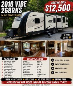 2016 Travel Trailer
